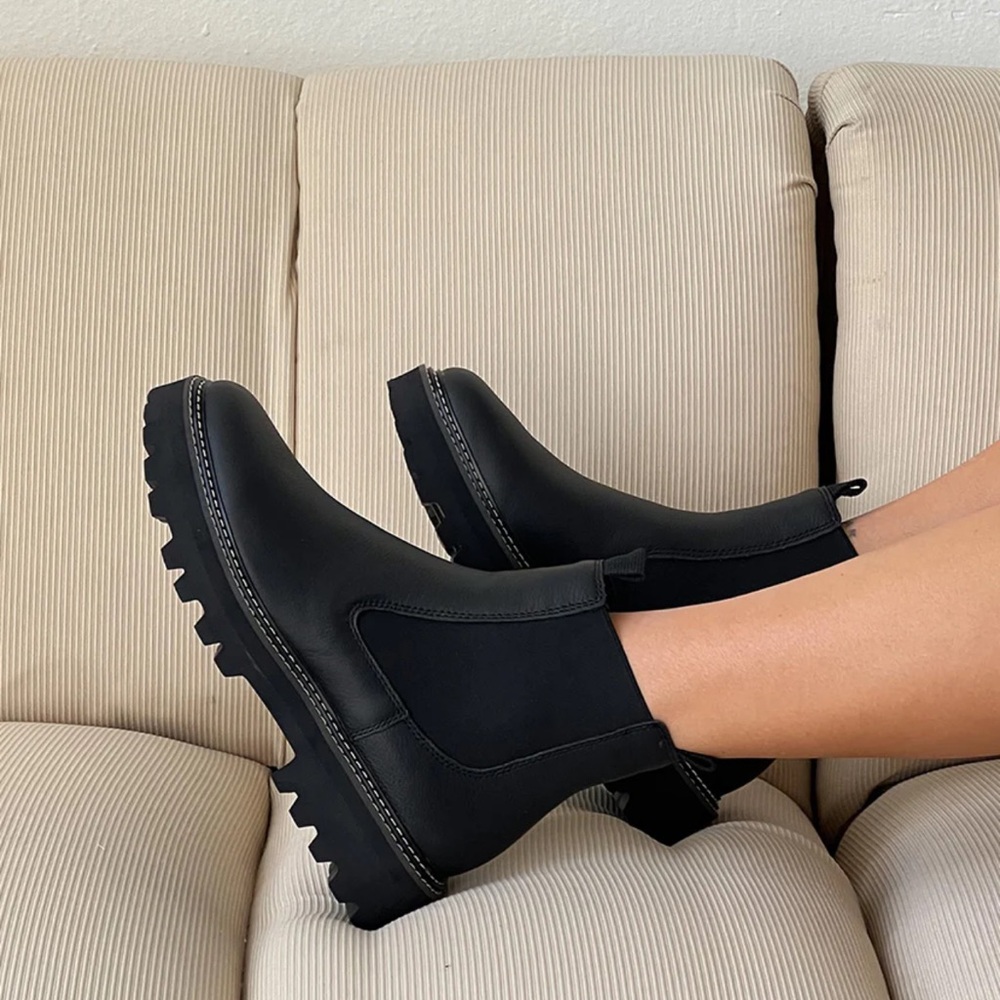 Dolce Vita Moana H2O Boots in Black Leather